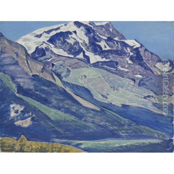 St. Moritz (from The Switzerland Series) Oil Painting - Nikolai Konstantinovich Roerich