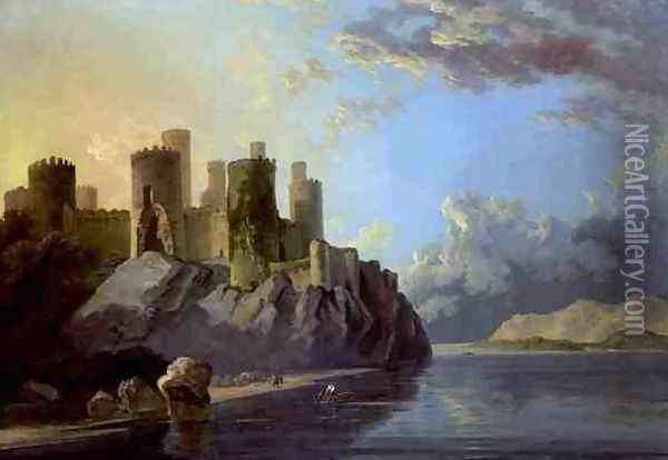 Conway Castle Oil Painting - William Hodges