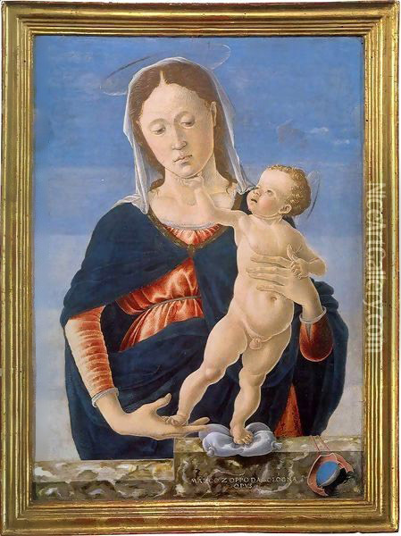 Madonna and Child Oil Painting - Marco Zoppo