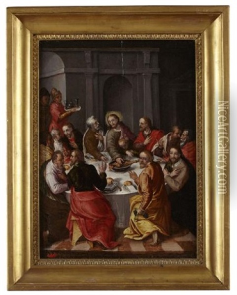 The Last Supper Oil Painting - Hans Von Aachen
