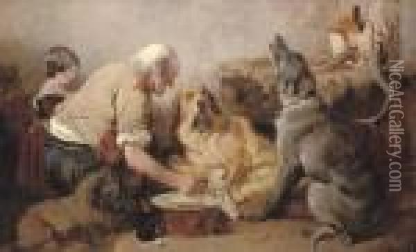 The Wounded Hound Oil Painting - Richard Ansdell