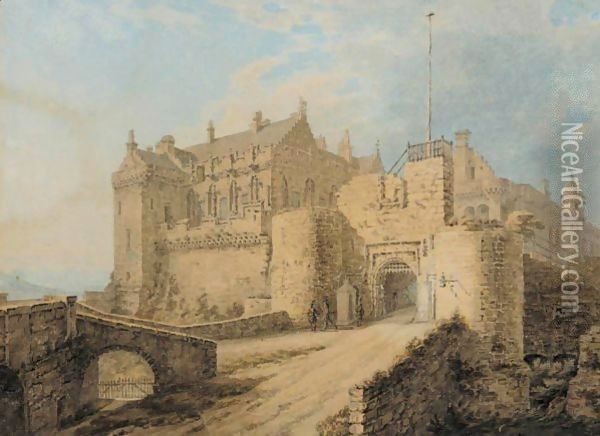 A castle Oil Painting - Unknown Painter
