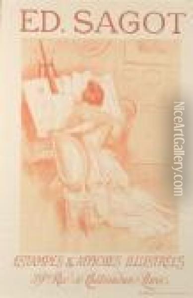 Ed. Sagot, Estampes & Affiches Illustrees Oil Painting - Paul Cesar Helleu