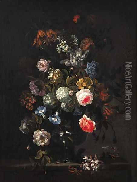 Flowers 2 Oil Painting - Jean-Baptiste Monnoyer