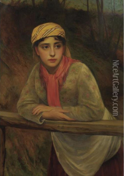 The Trysting Place Oil Painting - Charles Sillem Lidderdale