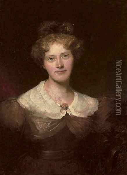 Portrait of Lady Elizabeth Whitbread (1765-1846) Oil Painting - English School