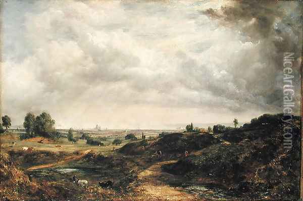 Hampstead Heath 2 Oil Painting - John Constable