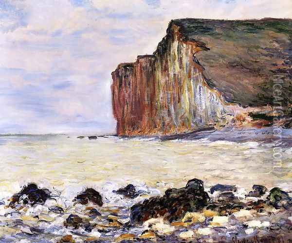 Cliffs Of Les Petites Dalles Oil Painting - Claude Oscar Monet