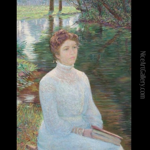 Contemplation Oil Painting - Lilla Cabot Perry