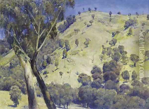Dandenongs Landscape Oil Painting - Thomas William Roberts