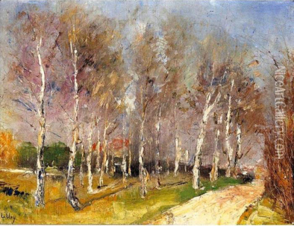Autumn Landscape Oil Painting - Lesser Ury