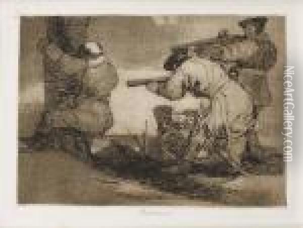 Barbaros! Oil Painting - Francisco De Goya y Lucientes