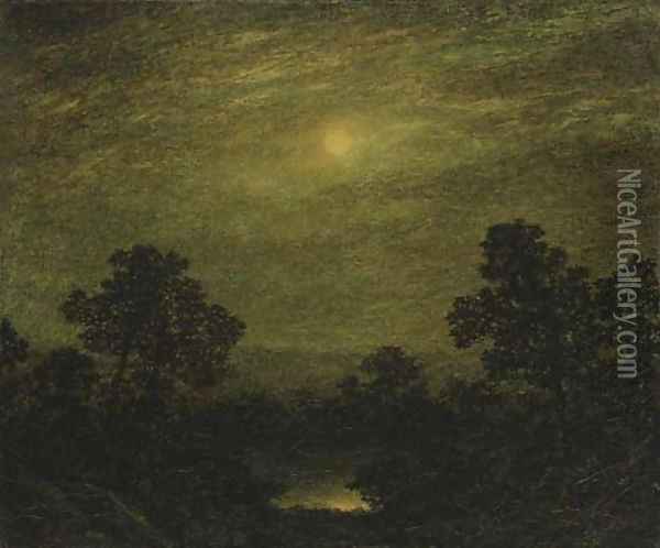 Moonlight 3 Oil Painting - Ralph Albert Blakelock