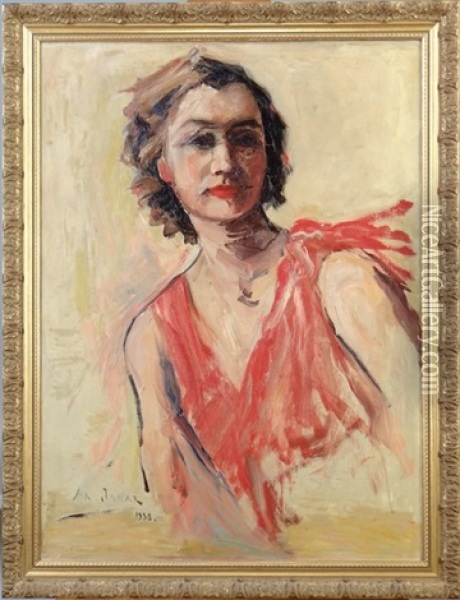 Jeune Femme Oil Painting - Armand Gustave Gerard Jamar