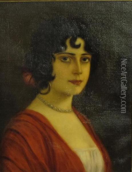 Spanish Lady Oil Painting - Anton Kaulbach
