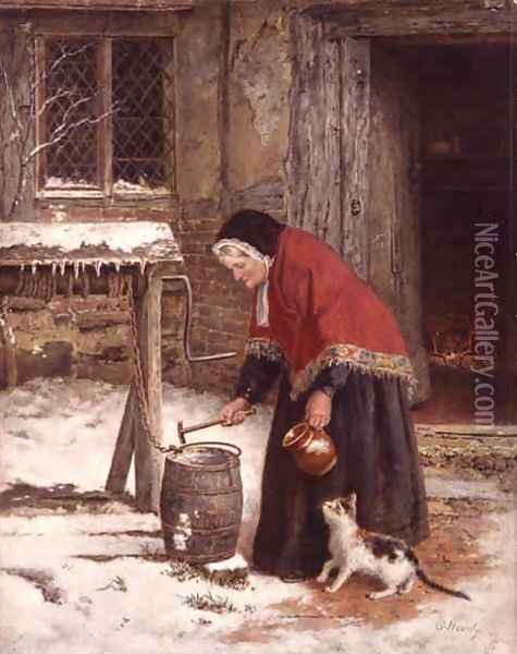 A Winters Morn Oil Painting - George Hardy