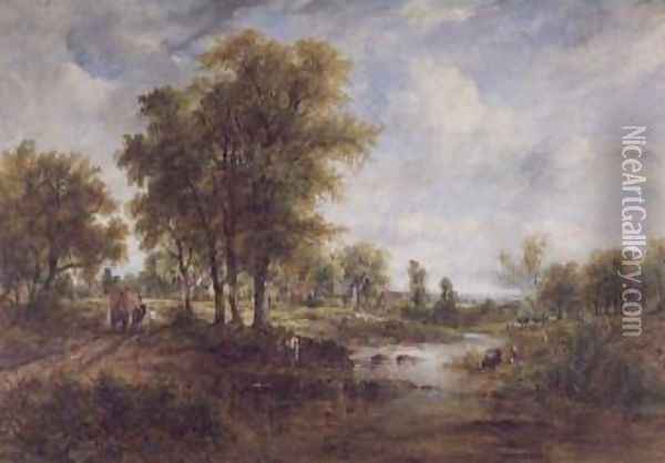 Landscape Oil Painting - Frederick Waters Watts