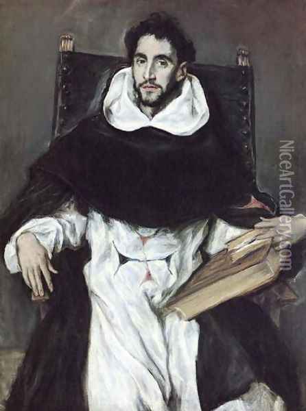 Portrait Of Fray Felix Hortensio Paravicino Oil Painting - El Greco (Domenikos Theotokopoulos)
