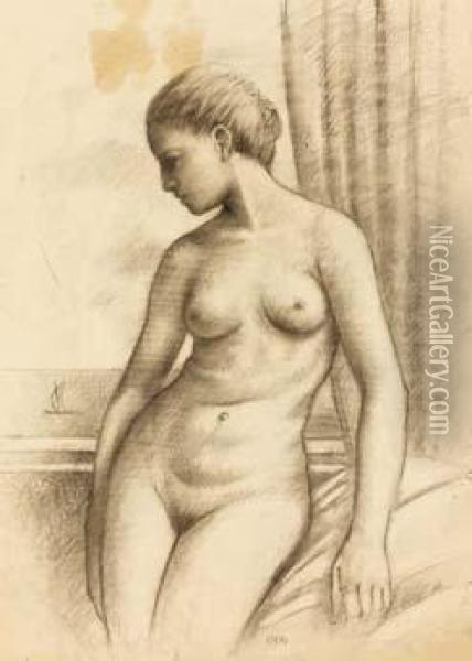Nudo Femminile Oil Painting - Ubaldo Oppi