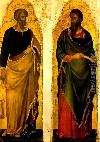 Saint Peter and Saint Andrew Oil Painting - Jacobello di Bonomo