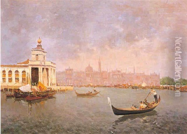 Vista De Venecia Oil Painting - Antonio Rizzi
