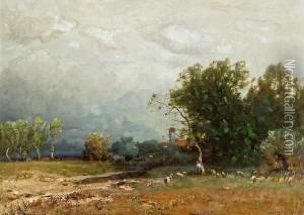 Aufziehendes Gewitter Oil Painting - Ludwig Willroider