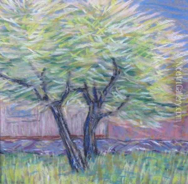 Two Trees Oil Painting - Charles Salis Kaelin