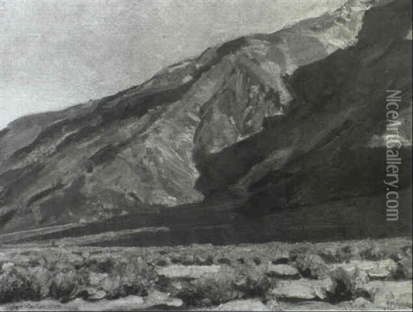 On The Way To Death Valley, Inyo County Oil Painting - Maynard Dixon