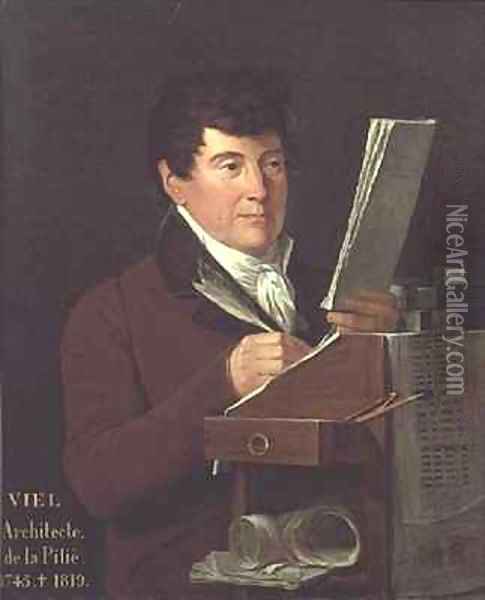 Portrait of Charles Francois Viel 1745-1819 Oil Painting - Francois Dumont