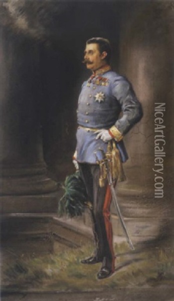 Erzherzog - Thronfolger Franz Ferdinand Oil Painting - Joszi Arpad Koppay