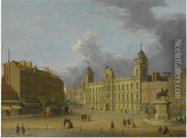 A View Of Old Northumberland House, London Oil Painting - John Paul