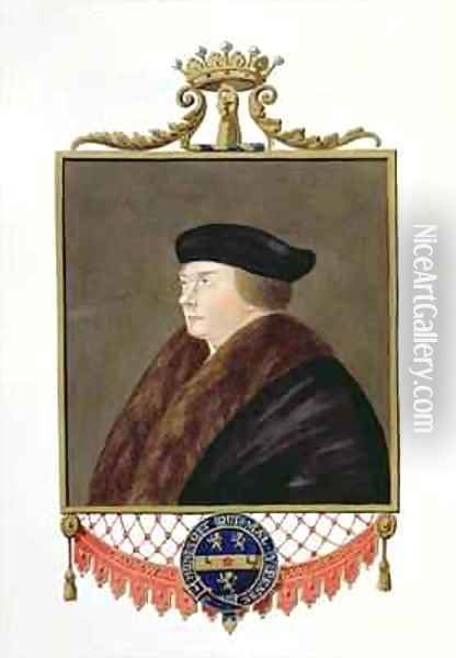 Portrait of Thomas Cromwell Ist Earl of Essex from Memoirs of the Court of Queen Elizabeth Oil Painting - Sarah Countess of Essex
