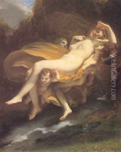 The Abduction of Psyche Oil Painting - Pierre-Paul Prud'hon