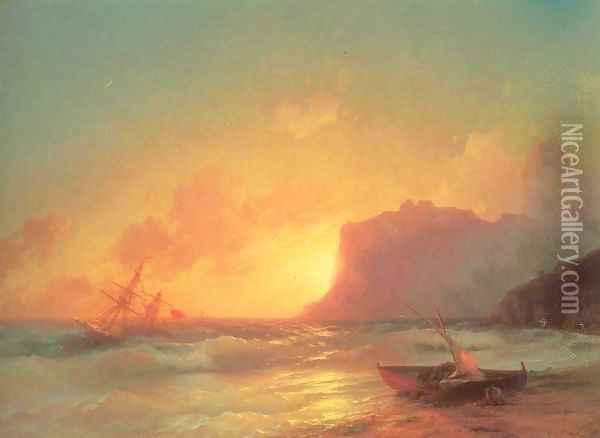 The Sea Koktebel Oil Painting - Ivan Konstantinovich Aivazovsky