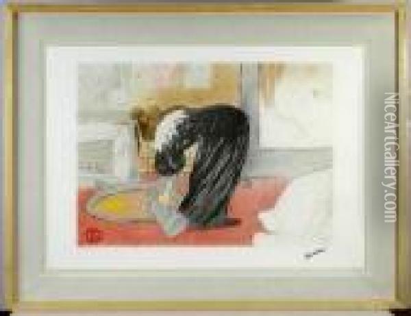 Al Despertar Oil Painting - Henri De Toulouse-Lautrec