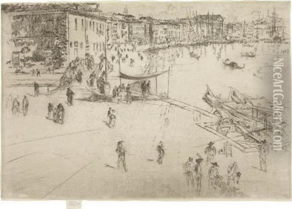 The Riva No 2 Oil Painting - James Abbott McNeill Whistler