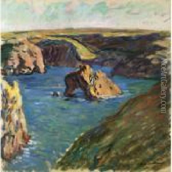 Property Of A Private British Collector
 

 
 
 

 
 Belle-ile Oil Painting - Claude Oscar Monet