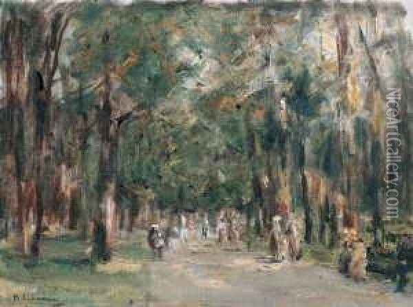 Allee Im Tiergarten Oil Painting - Max Liebermann