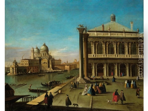 Ansicht Von Venedig Oil Painting -  Master of the Langmatt Foundation Views