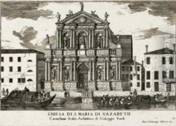 Chiesa Di S. Maria Di Nazareth Oil Painting - Luca Carlevarijs