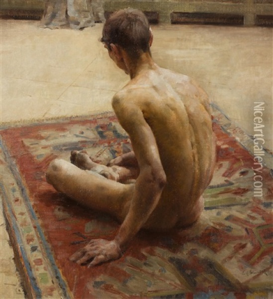 Mannerakt Oil Painting - Emil Schovanek