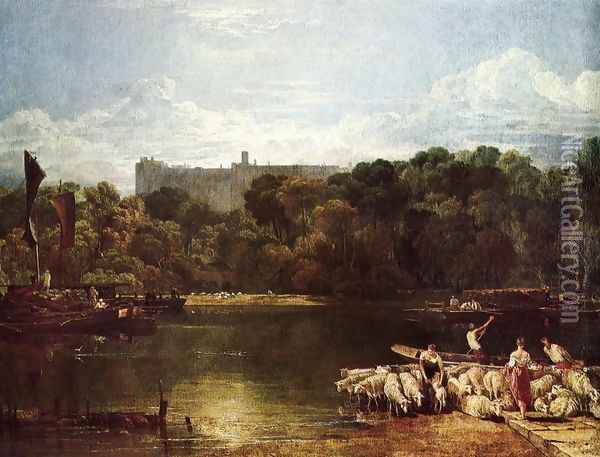 Windsor Castle From The Thames Oil Painting - Joseph Mallord William Turner