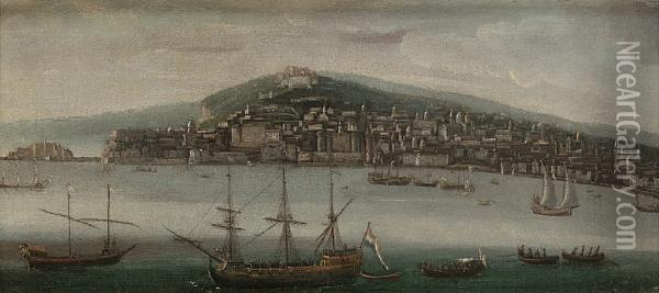The Bay Of Naples Oil Painting - Juan Ruiz