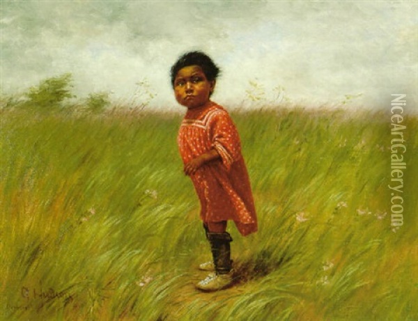 Pawnee Boy Oil Painting - Grace Carpenter Hudson