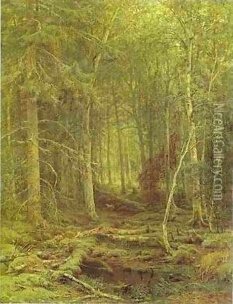 Backwoods 1872 Oil Painting - Ivan Shishkin