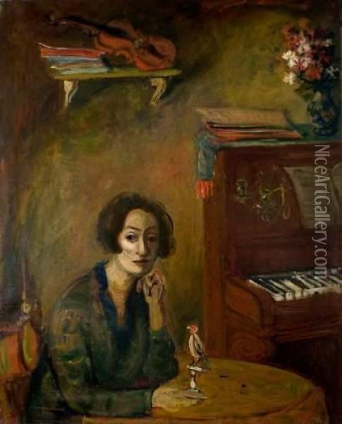 Madame Mintchine Oil Painting - Abraham Mintchine
