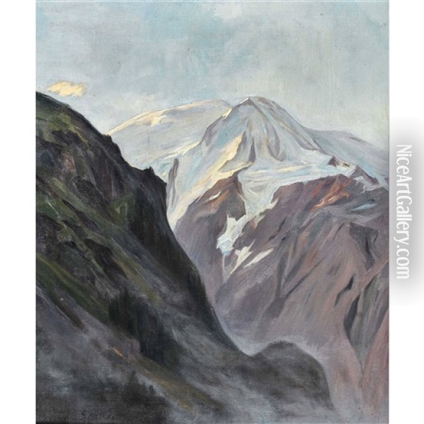 Berglandschaft Oil Painting - Serge Pahnke