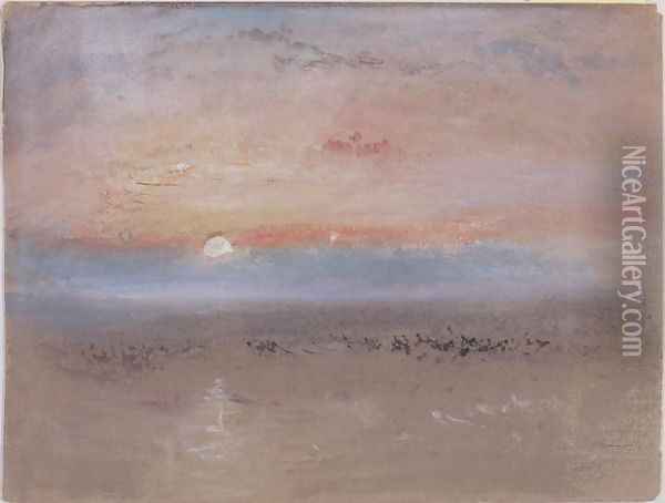 Sunset, c.1830 Oil Painting - Joseph Mallord William Turner