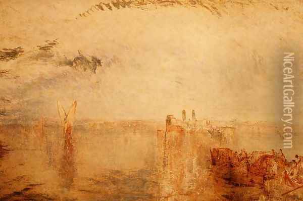 Returning from the Ball St. Martha c.1846 Oil Painting - Joseph Mallord William Turner
