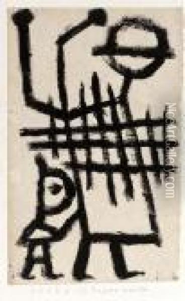 Ein Strassenmusiker Oil Painting - Paul Klee
